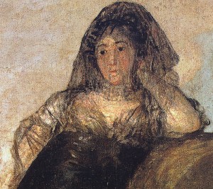 Painting portrait of Leocadia Weiss by Goya