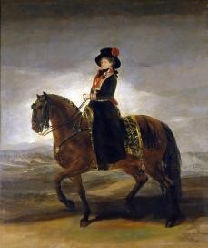 'Queen Maria Luisa On Horseback', Francisco de Goya